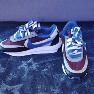 Nike Kids Sneakers in Blue and Burgundy
